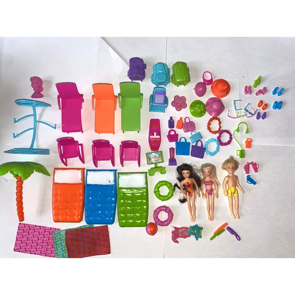 Vintage 2006 Polly Pocket So Hip Cruise Ship Incomplete Set